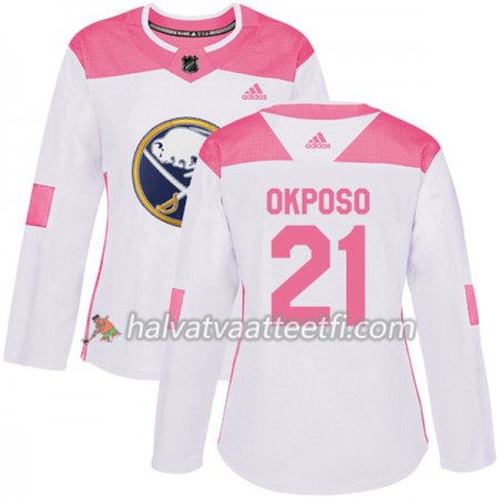 Naisten NHL Buffalo Sabres Pelipaita Kyle Okposo 21 Adidas 2017-2018 Valkoinen Vaaleanpunainen Fashion Authentic Naisten NHL Buffalo Sabres Pelipaita Kyle Okposo 21 Adidas 2017-2018 Valkoinen Vaaleanpunainen Fashion Authentic